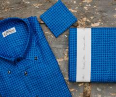 Sartoria Margutti - Camicia in lino blu