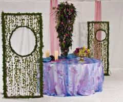 Addobbo floreale per il ricevimento di matrimonio