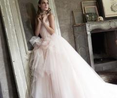 Vestito da sposa rosa cipria