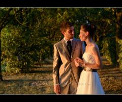 Foto degli sposi al tramonto - Federico Malagola Photographer