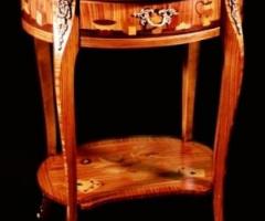 Mobili Intarsiati artistici - Tavolino in stile Luigi XV Modello Cinese