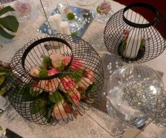 Decorazione floreale per il ricevimento di nozze