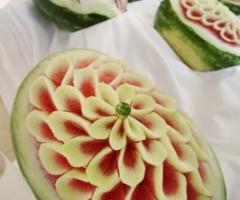 Anguria decorata per il catering delle nozze