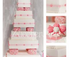 Torta romantica per il matrimonio