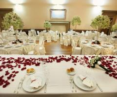 Sala interna per il ricevimento di matrimonio a Roma