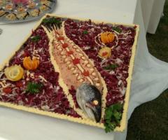 Menu di pesce per il ricevimento di nozze