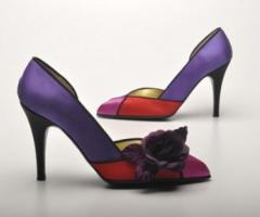 Decoltè viola e rosso per il ricevimento di nozze - Modello Tamarice