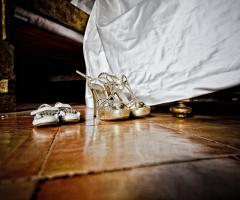 Foto delle scarpe della sposa