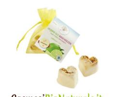 Cosmesibionaturale - Cuori da bagno bio con organza