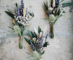 Vivaio Nicola Antonio Giraudi - Bottoniere con ulivo, lavanda e cardo