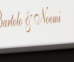 Scatola per bomboniere con i nomi degli sposi - Il Cartone Prende Forma