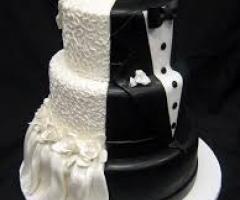 Torta nuziale sposa e sposo