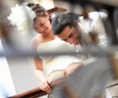 Scatto fotografico della sposa