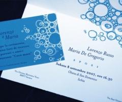 Partecipazioni e tableau fatti a mano per il matrimonio - Ghirigoro a Salerno