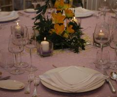 Mise en place per le nozze