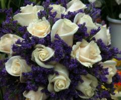 Bouquet limonium e vendela - Fioridea di Becucci Claudia