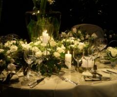 Addobbi per i tavoli del ricevimento di matrimonio