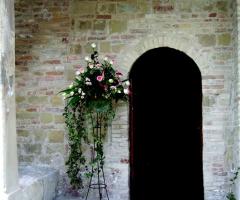 Addobbo esterno chiesa