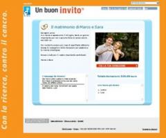 Esempio di donazione sposi 