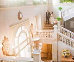 Foto della sposa con il papà