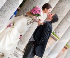 Foto degli sposi dopo il matrimonio