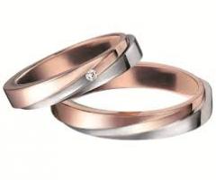 Fedi oro bianco e rosa.La Gioielleria sas