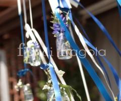 Allestimento floreale per il ricevimento di matrimonio