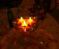 Particolare dell\'allestimento del ricevimento di nozze