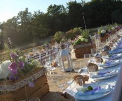 Il tavolo country chic