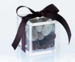 Scatolina quadrata porta confetti di nozze