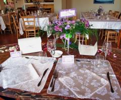 La sala ricevimento dell'Agriturismo Il Murello