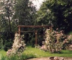 Particolare del giardino per le nozze