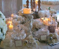 Il tavolo della degustazione dei confetti