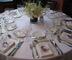 Addobbi e centrotavola per il ricevimento di nozze