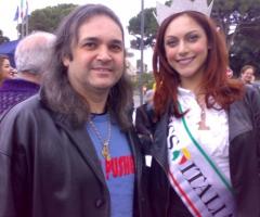 Diego con Miss Italia
