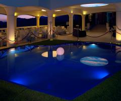 I fantastici colori della location all'imbrunire