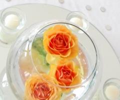 Centro-tavola tema floreale rose