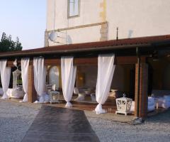 Portico della villa per matrimoni