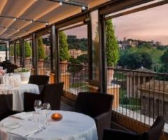 Roofgarden dell'hotel per ricevimenti di nozze