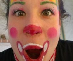 Faccia da clown.