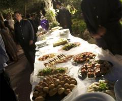Dettaglio tavolo buffet di Villa Costanza