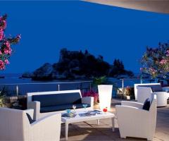 Vista Isola Bella dal Bar Fusion