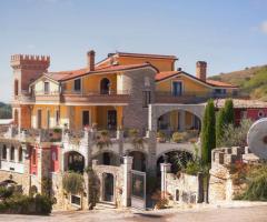 la villa vista dall'esterno