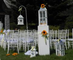 Allestimento cerimonia all'aperto