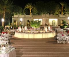Giardino del Mago - Il buffet illuminato per il matrimonio