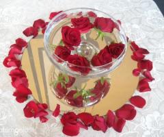 F&B Fiori di Flavio Gatto - Centrotavola rose galleggianti