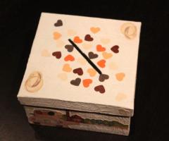 scatola fatta a mano per raccolta biglietti -pensieri personali