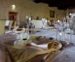 Villa Menelao - Dettaglio della mise en place per il matrimonio