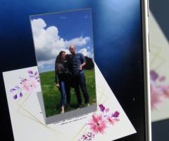 Invito di matrimonio AR - Vista frontale del'App