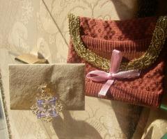 Sacchettini realizzati con tessuti pregiati